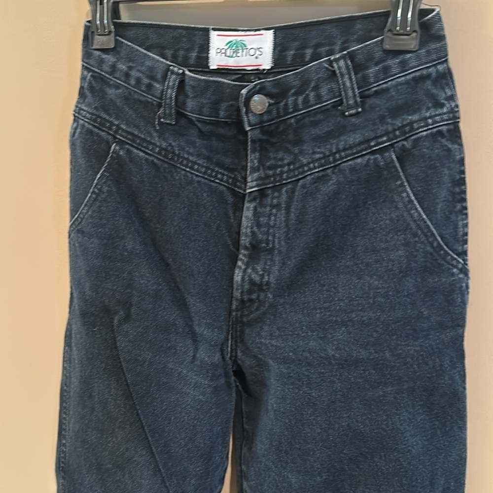 Vintage palmettos Black High-Waisted Jeans - Picture 2 of 3